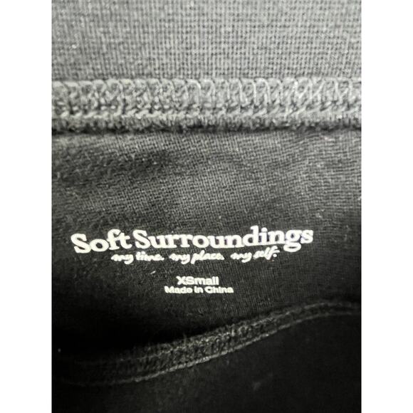 Soft Surroundings Black Leggings Pockets Womens Size XS Style #2CG28 Comfort - Picture 4 of 8